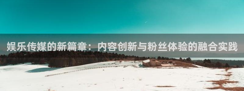 娱乐传媒的新篇章：内容创新与粉丝体验的融合实践