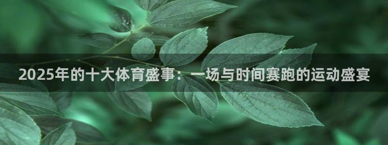 2025年的十大体育盛事：一场与时间赛跑的运动盛宴